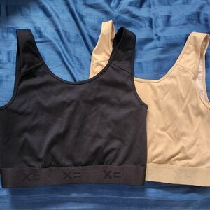 Tomboyx Intimates Compression Top Small S Beige and Black